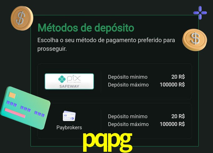 O cassino pqpg oferece uma grande variedade de métodos de pagamento